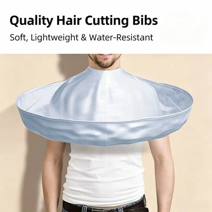 Portable Waterproof Hair Cutting Cape, Hair Catcher Bib
