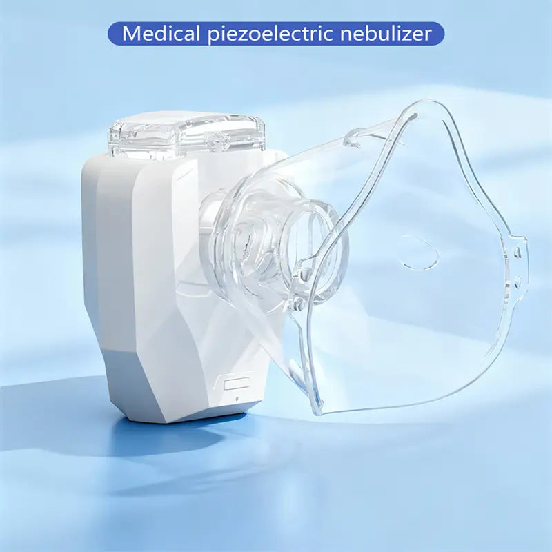 Portable Ultrasonic Mesh Nebulizer - USB Rechargeable, 200mA Lithium Battery, Adjustable Nebulization Rate