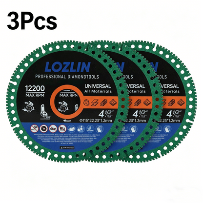 3Pcs Diamond Blade 22.23mm Arbor Cutting Disc,4.5 Inch Super Thin Angle Grinder Cut-Off Wheel