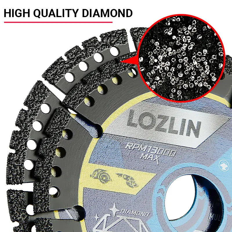 3 Pack 4.5" Diamond Multi-Purpose Saw Blade 115mm