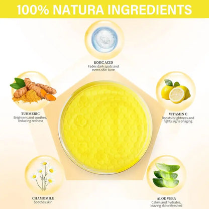 50PCS Acid & Turmeric Face Cleansing Pads – Brightening & Exfoliating Oil Control