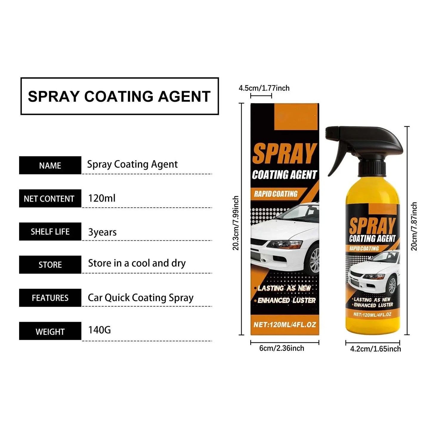 Automobile Coating Spray 120ml Car Paint Protectant Sealant