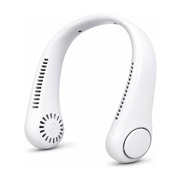 Portable Neck Fan Bladeless Fan, 6000mAh USB Rechargeable, 360° Airflow