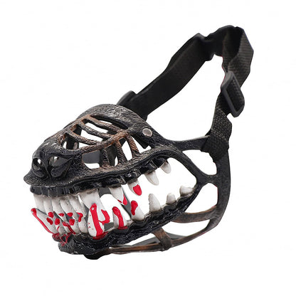 Halloween Muzzle for Large Dog Mesh Dog Muzzle Soft Muzzle for Dog