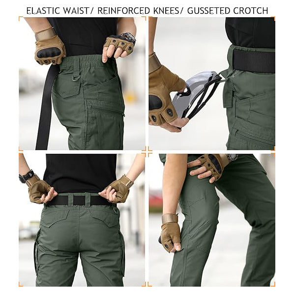 Men's Hiking Tactical Pants Rip-Stop Military Combat Cargo Pants