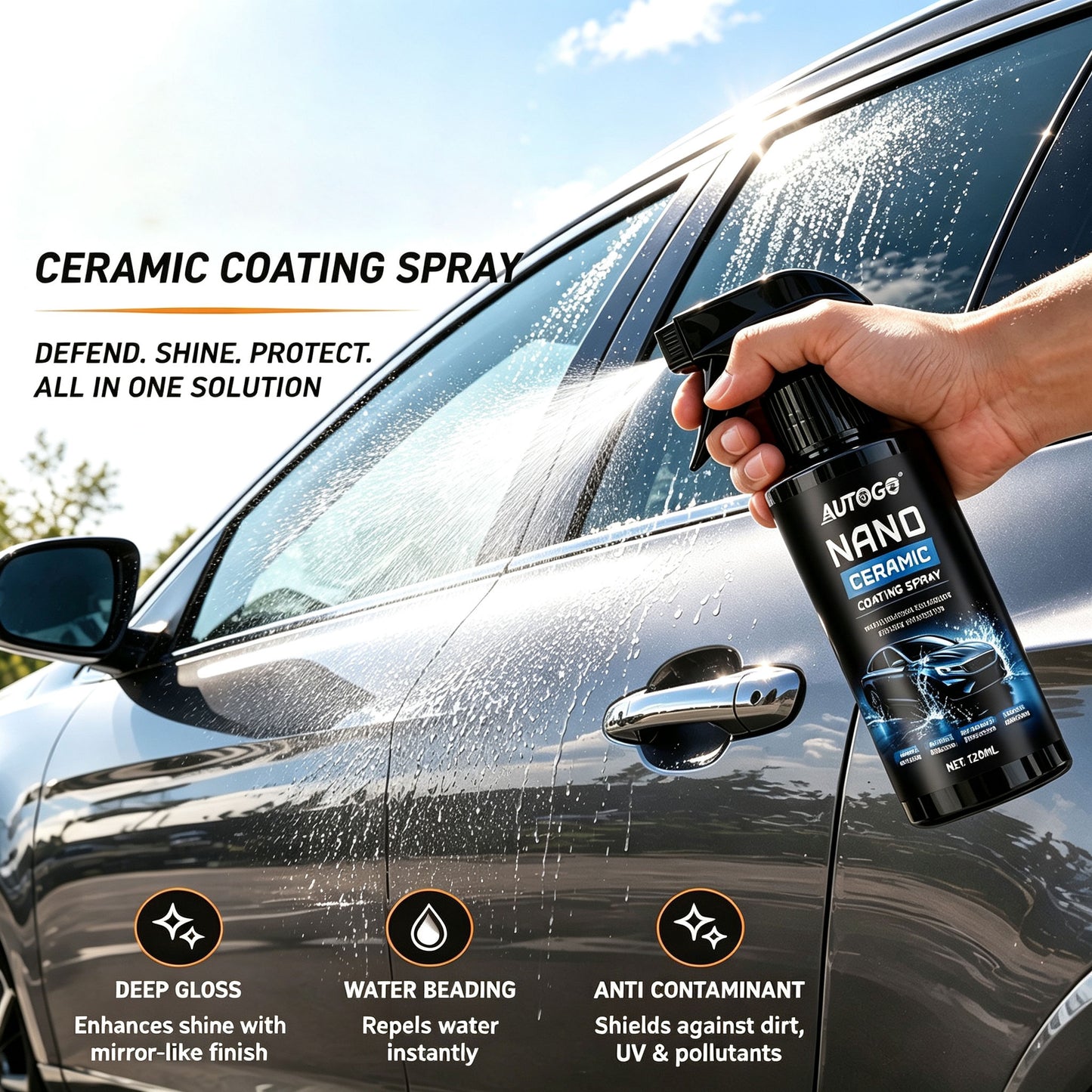 Nano Coat Scratch Repair Master Spray Kit,Nano Car Scratch Removal Spray/120ML