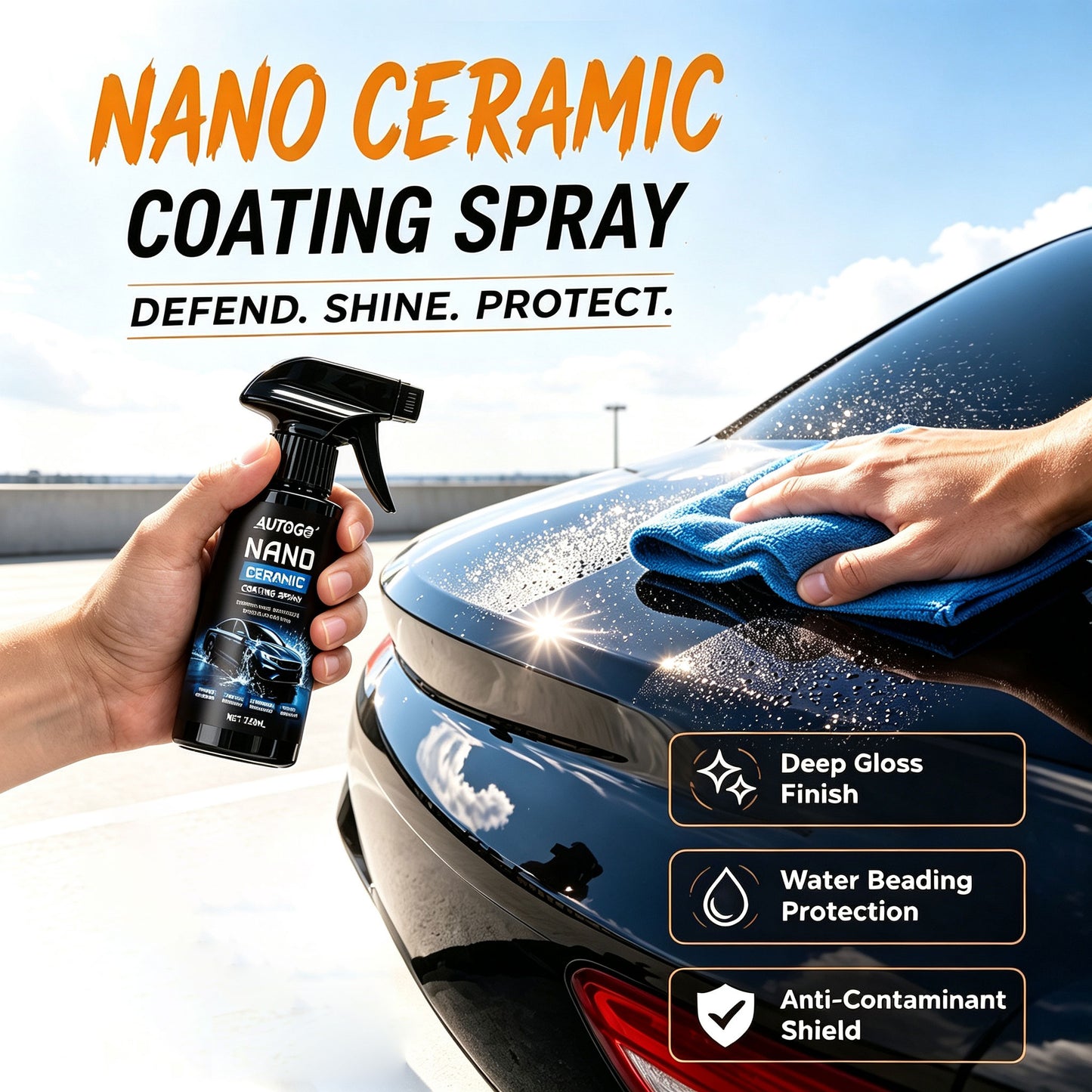 Nano Coat Scratch Repair Master Spray Kit,Nano Car Scratch Removal Spray/120ML