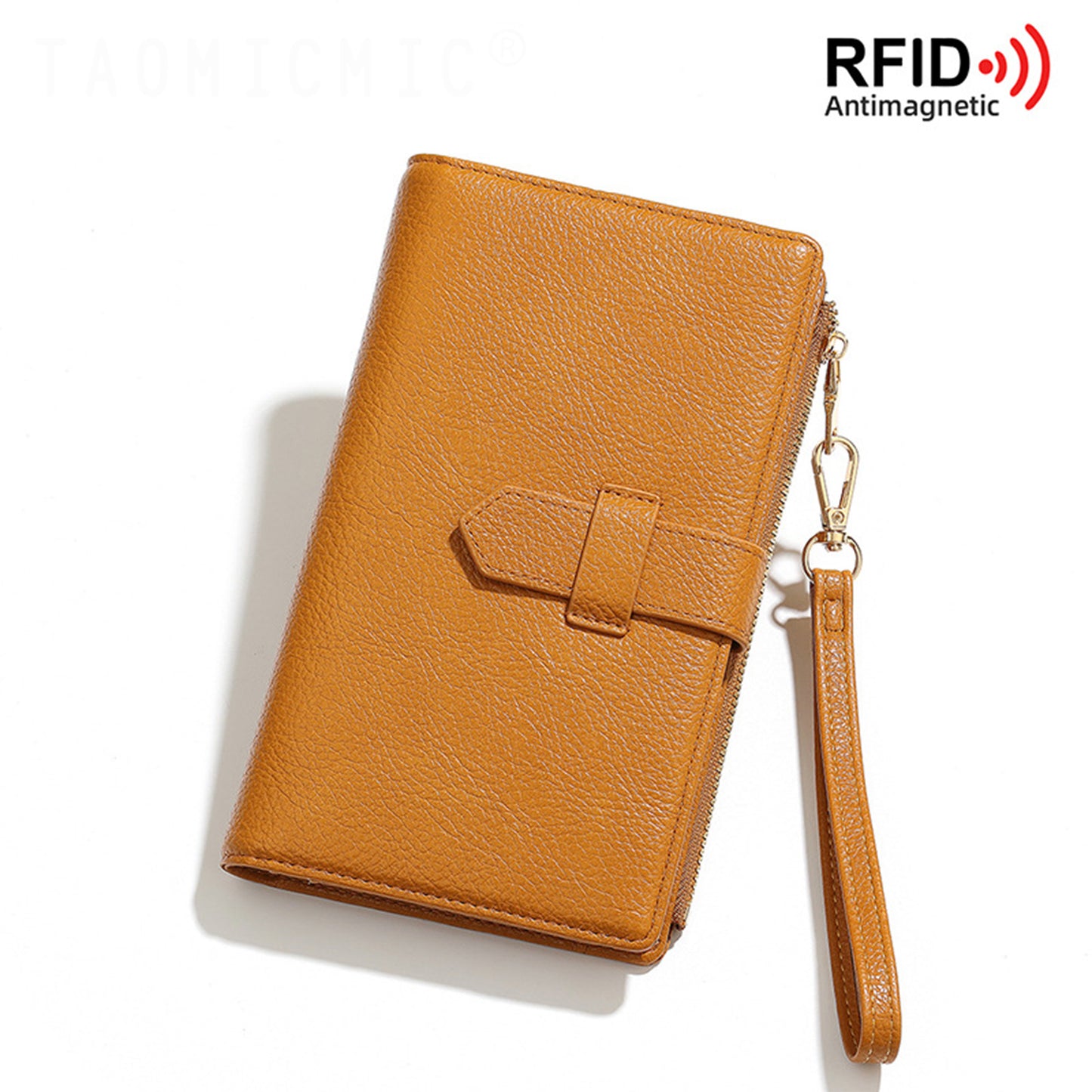 Family Passport Wallet RFID Blocking Large Capacity Credit Card Holder