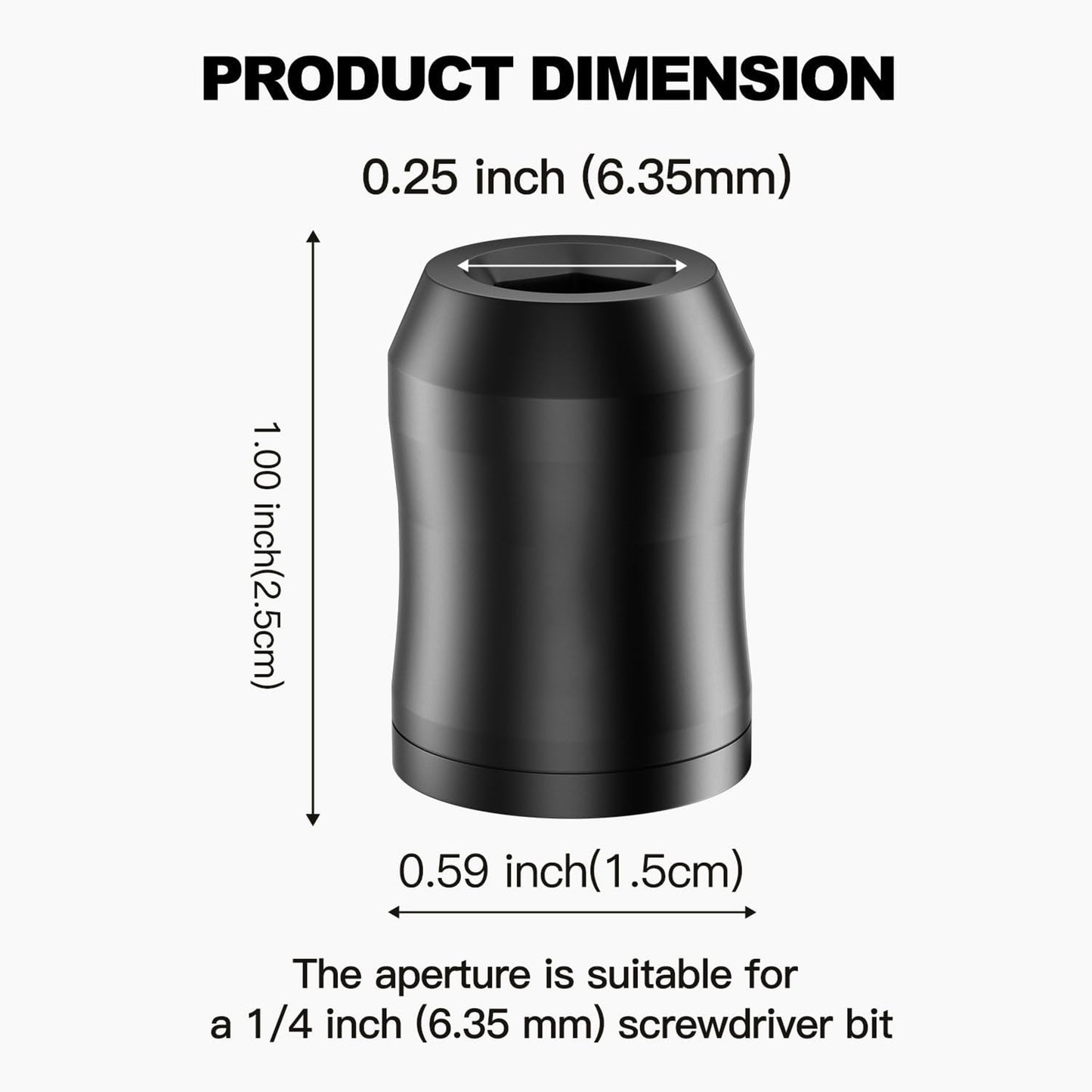 Strong Magnetic Screw Ring: 1/4 Inch/ 6.35 mm Universal Magnetic Screw Holder
