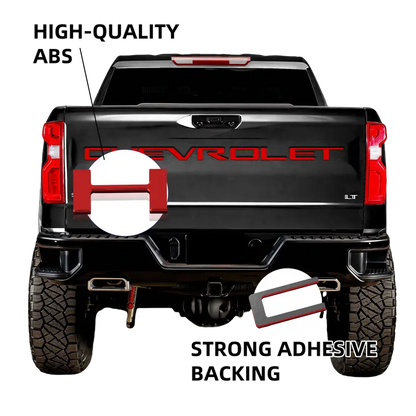 Tailgate Inserts Letters Compatible for 2019-2025 Sverado, 3D Raised & Strong Adhesive Decals Letters