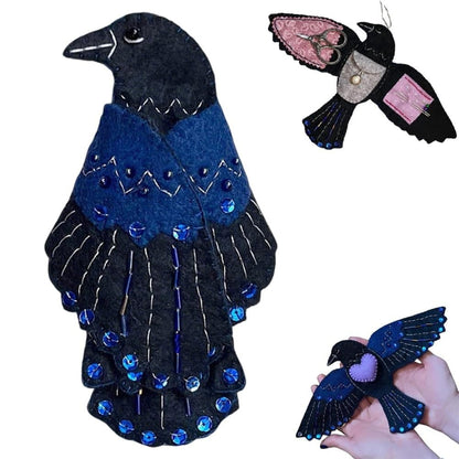 Raven’s Keepsake – Guardian of Stitches with Sewing Accessories