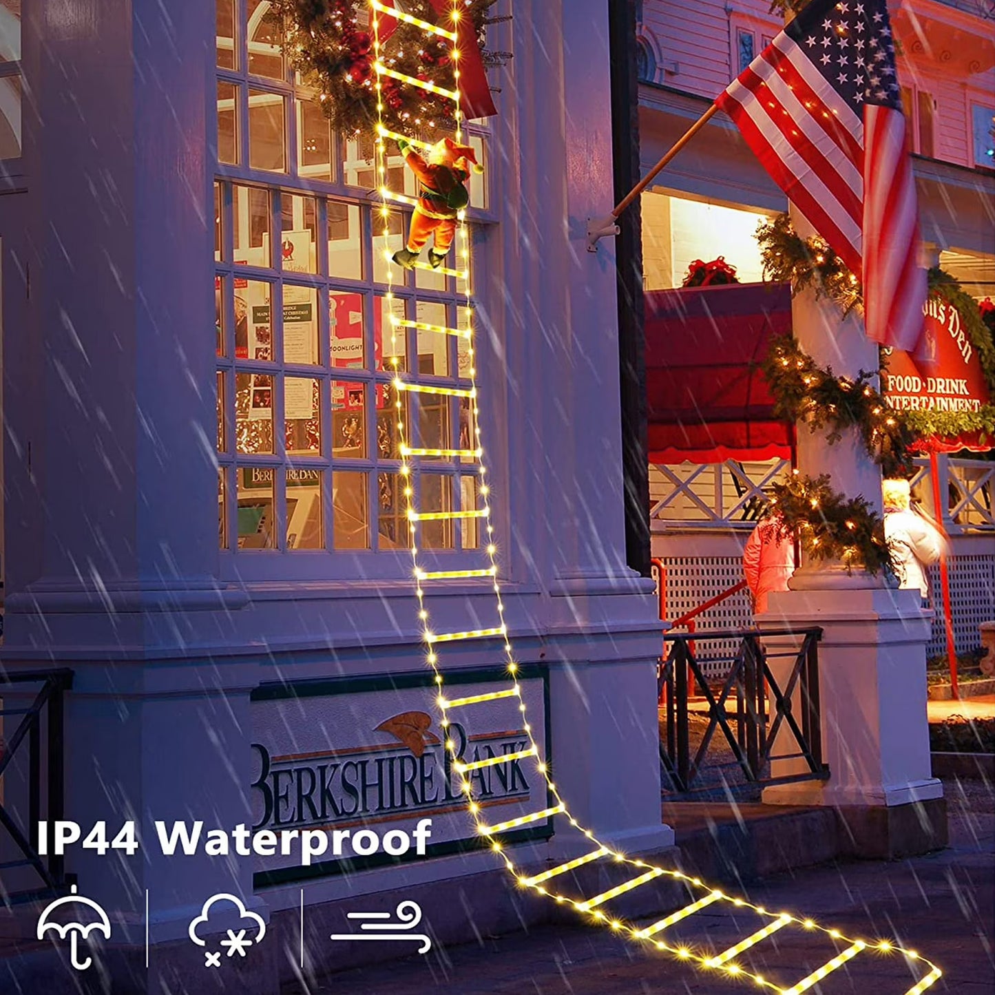 3-Meter Outdoor LED Christmas Lights (Santa Claus Design), 8 Lighting Modes