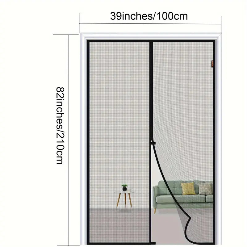 Magnetic Screen Door – Automatic Close, Keeps Bugs Out, Pet & Kid Friendly