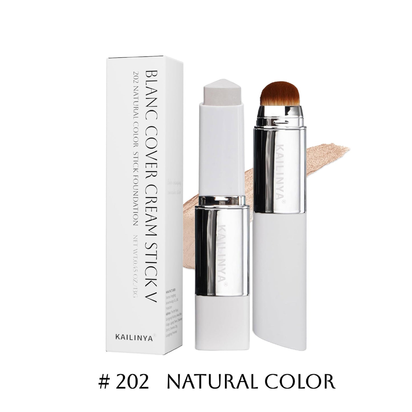 4-in-1 Dual-Ended Color-Changing Natural Longwear Foundation Stick