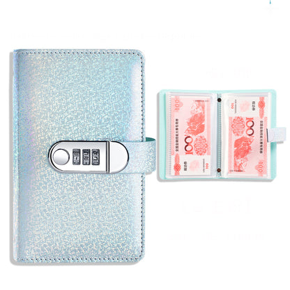 Envelope Challenge Binder with Lock, A6 PU Leather Money Saving Binder for Cash
