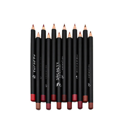 12 Colors Matte Lip Liner Set