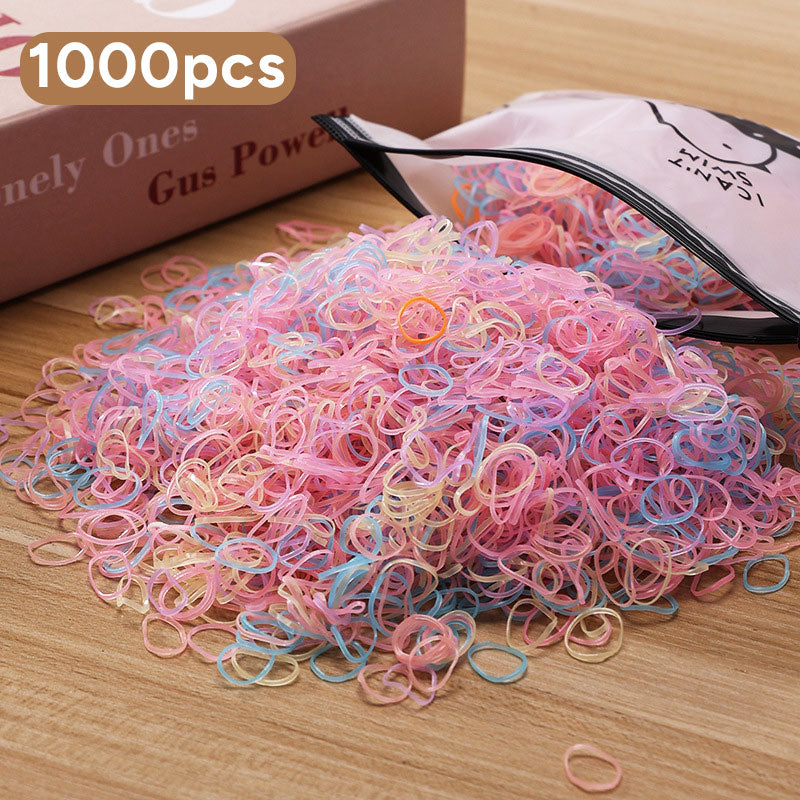 1000PCS Little Elastic Hair Bands for Girls Kids Toddler Women