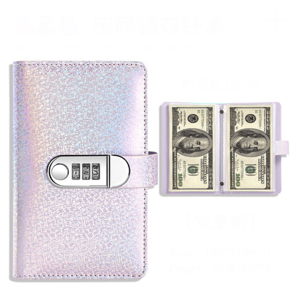 Leather Cash Storage Book for Up to 100 Bills