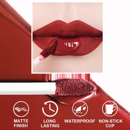 12 Colors Matte Velvet Lip Gloss Set Waterproof Long Wearing Liquid Lipstick Lip Stain Set