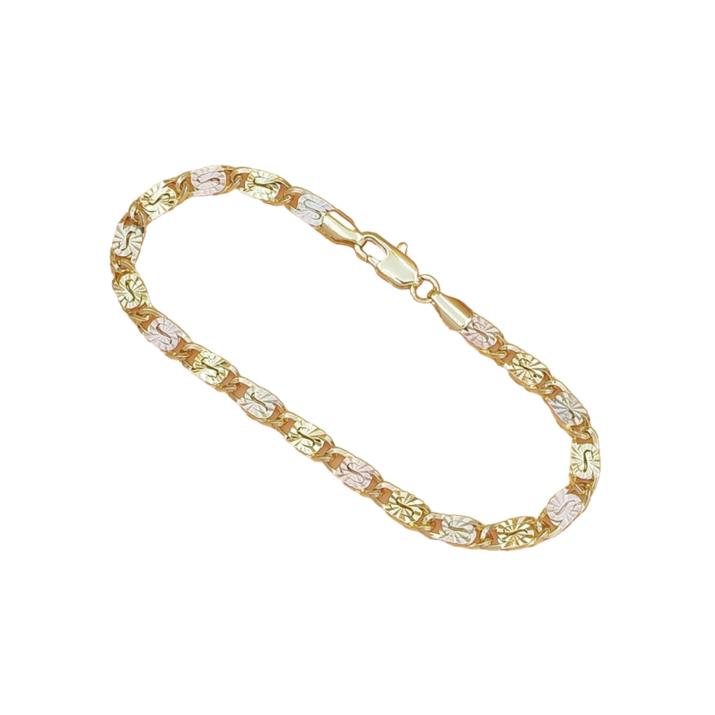 Women's Colorful Paperclip Chain Bracelet, featuring Zircon-Cut Craftsmanship and a Lobster Clasp