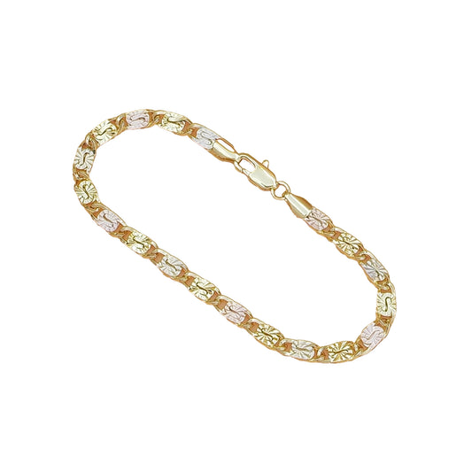 Women's Colorful Paperclip Chain Bracelet, featuring Zircon-Cut Craftsmanship and a Lobster Clasp