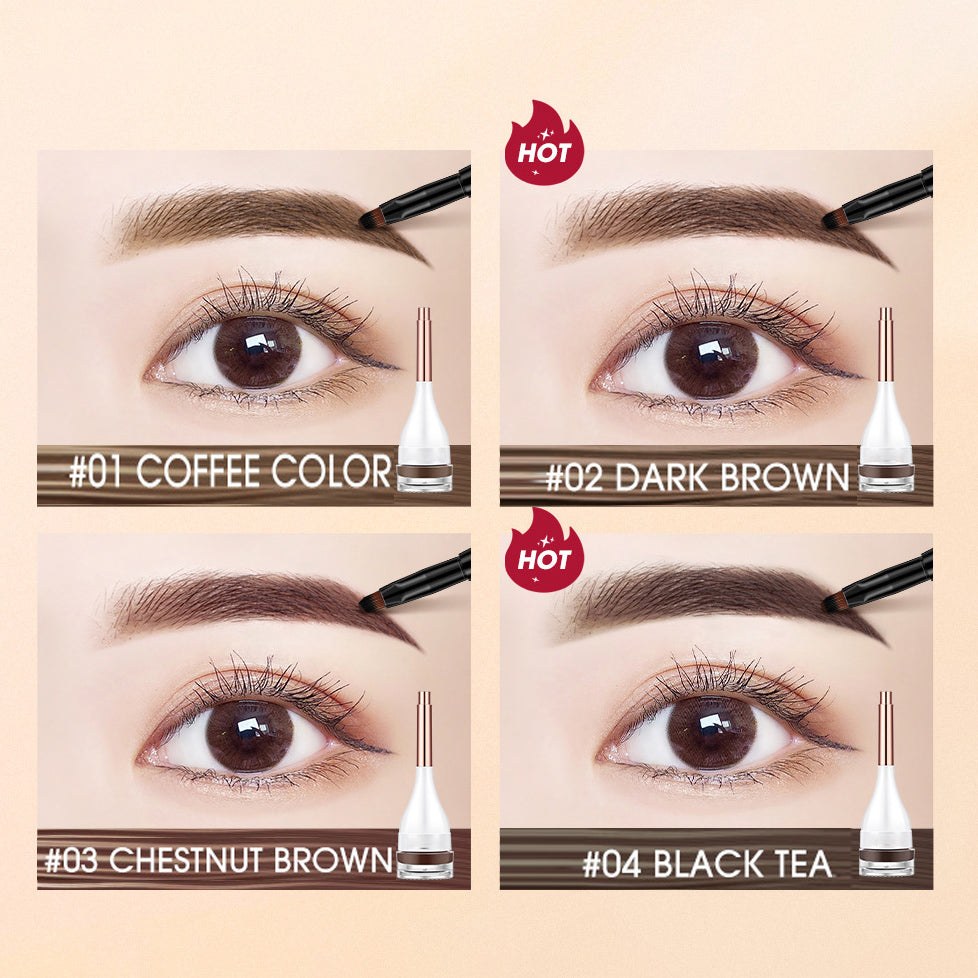 Cream Eyebrow Eye Brow Pomade Waterproof with Head Brush