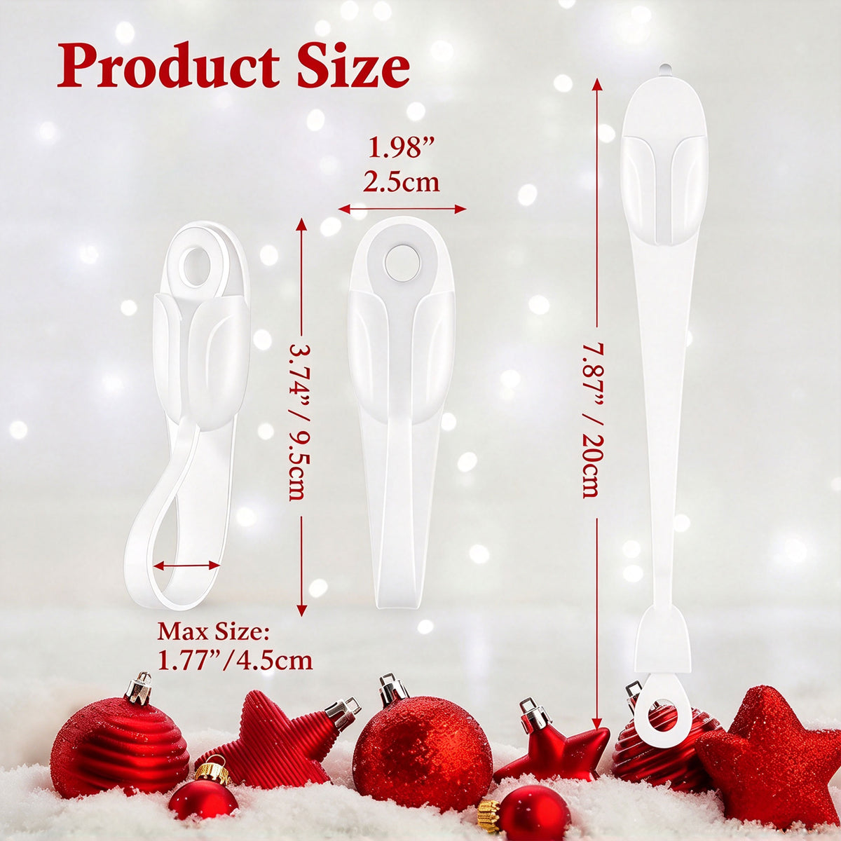 6PCS Silicone Garland Hangers for Mantle, Mantle Garland Hooks