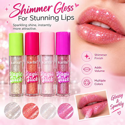 4-Piece Volumizing & High-Shine Lip Glaze Set — Moisturizing & Glossy Lip Oil