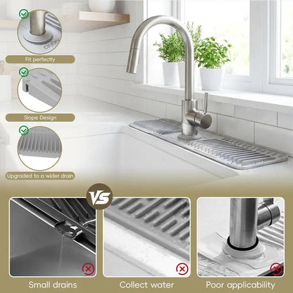 Upgraded Faucet Mat for Kitchen Sink Fast Drying Properties