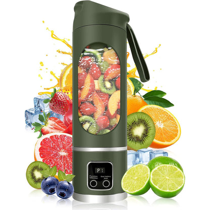 Personal Blender 500ml, USB-C, Ice Crush | BPA-free PCTG cup,304SS blades