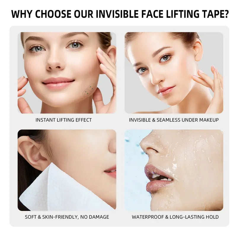 120 Pcs Invisible Face Lifting Tape - Adults' Instant V-Line Jawline