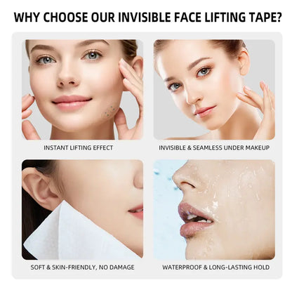 120 Pcs Invisible Face Lifting Tape - Adults' Instant V-Line Jawline