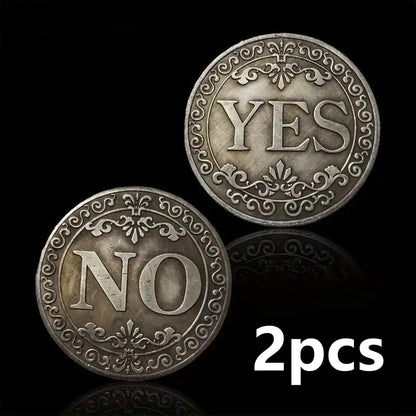 2PCS Yes No Decision Maker Lucky Coin