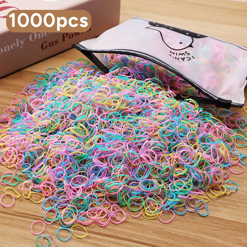 1000PCS Little Elastic Hair Bands for Girls Kids Toddler Women