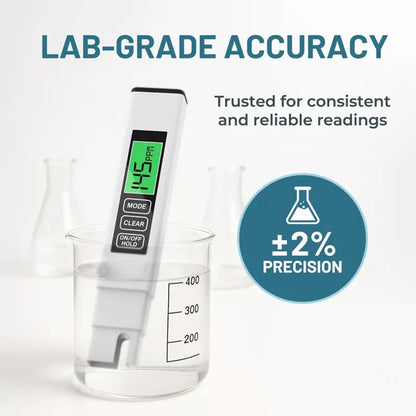 4-in-1 TDS Meter Digital Water Tester for Drinking Water Accurate 0-9990 PPM EC