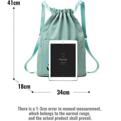 Foldable Women Drawstring Backpack, Shopping Bag, Waterproof Portable Travel Backpack