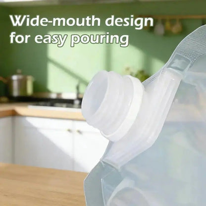 5 Pack Reusable Food Storage Bags, Leakproof & Moisture-Resistant Pouches