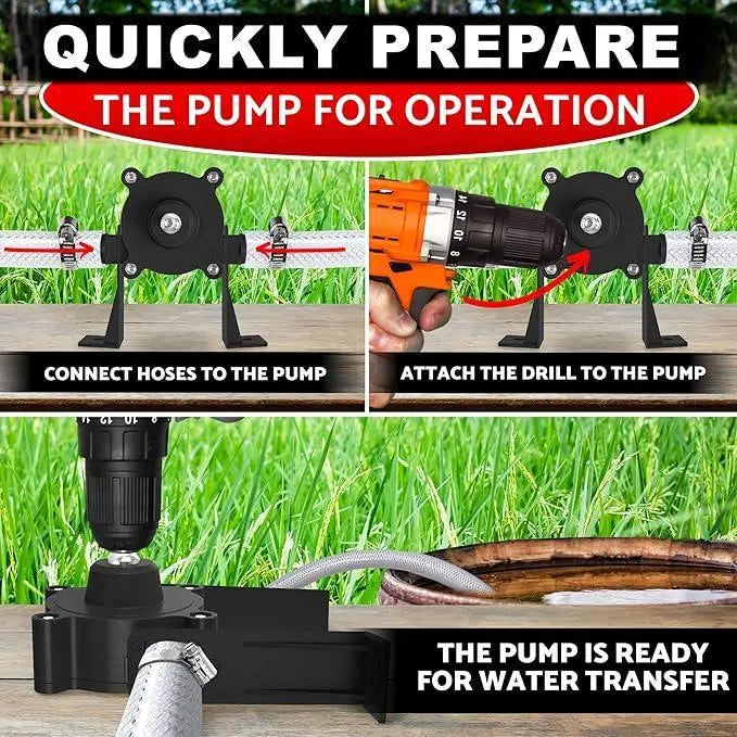 Mini Electric Drill Pump Portable Hand Drill Powered Water Pump Diesels Oil Fluid Water