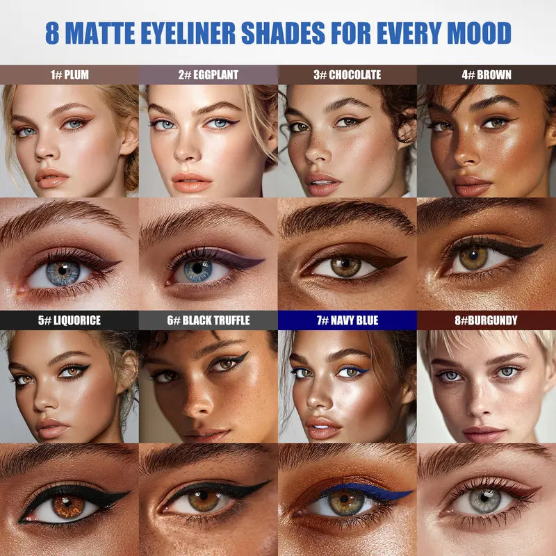 2Pcs Waterproof Gel Eyeliner Stick - Flawless, Ultra-Smooth Creamy Glide