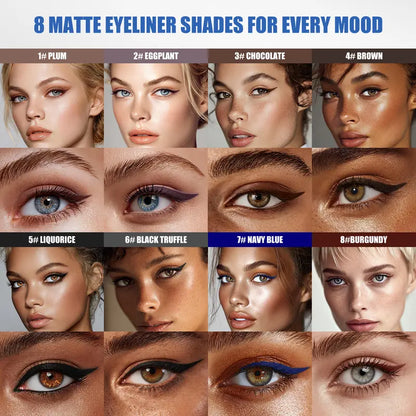2Pcs Waterproof Gel Eyeliner Stick - Flawless, Ultra-Smooth Creamy Glide