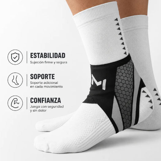 2-Pack Adjustable Ankle Brace, Lace Up Ankle Stabilizer with Support Straps