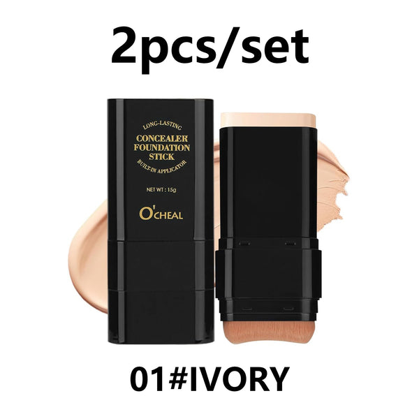 2PCS Face Foundation Contour Stick Long-wear Concealer