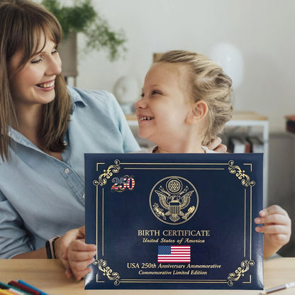 U.S. Birth Certificate Protective Sleeve — 250th Anniversary Commemorative Edition