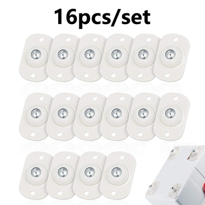 16 Pcs Self Adhesive Caster Wheels Appliance Rollers Appliance Sliders