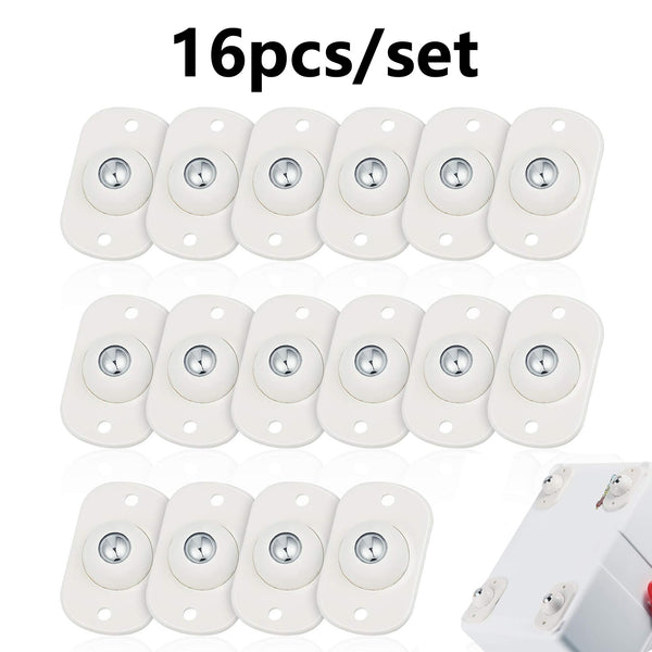 16 Pcs Self Adhesive Caster Wheels Appliance Rollers Appliance Sliders