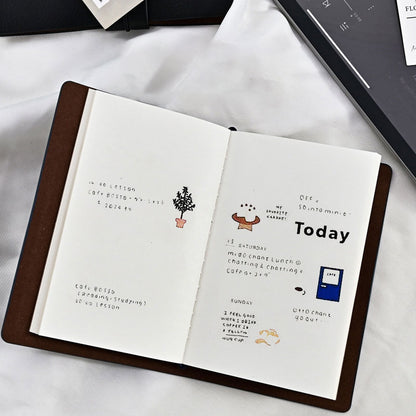Leather Writing Journal Notebook Refillable, Handmade Travelers Notebook