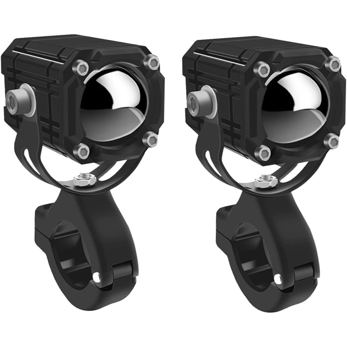 A Pair 60W LED Spotlights Fog Lights 4 Modes 12V, Super Bright 6000LM Fog Light Driving Signal Lights
