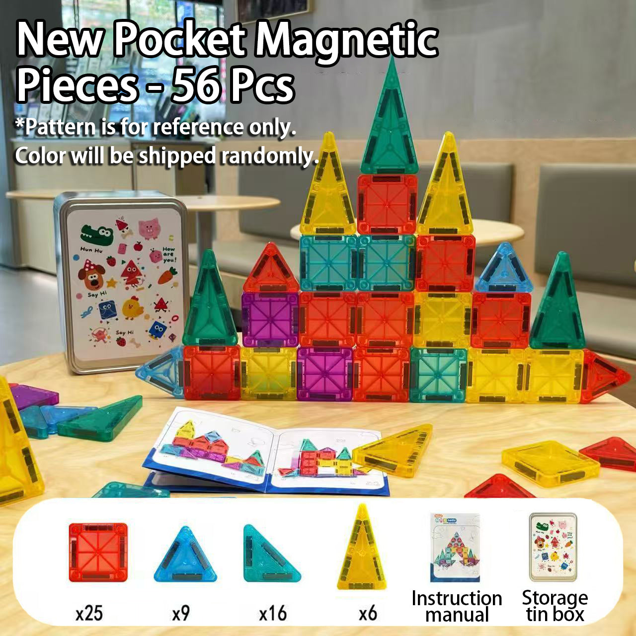 Magnetic 3D Blocks Construction Playboards