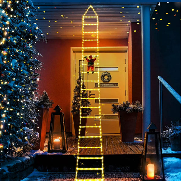 3-Meter Outdoor LED Christmas Lights (Santa Claus Design), 8 Lighting Modes