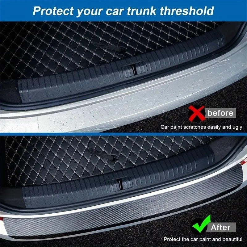 2 Roll Car Door Edge Guards Anti-Scratch Anti-Collision 3D Carbon Fiber Vinyl Wrap Adhesive Strip Tape